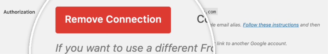 Remove connection in WP Mail SMTP - WP Mail SMTP Remove connection in WP Mail SMTP